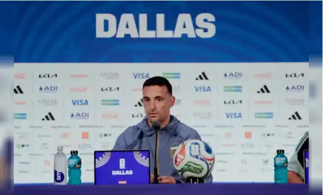 Lionel Scaloni en conferencia de prensa.

Agencia Noticias Argentinas/Redes @Argentina