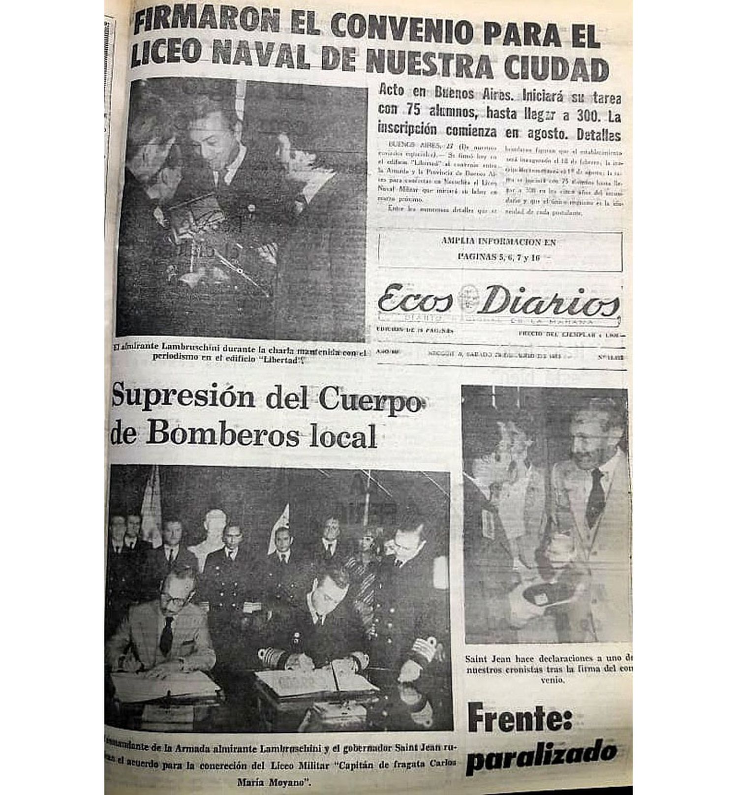 A 43 años de la firma de un convenio histórico