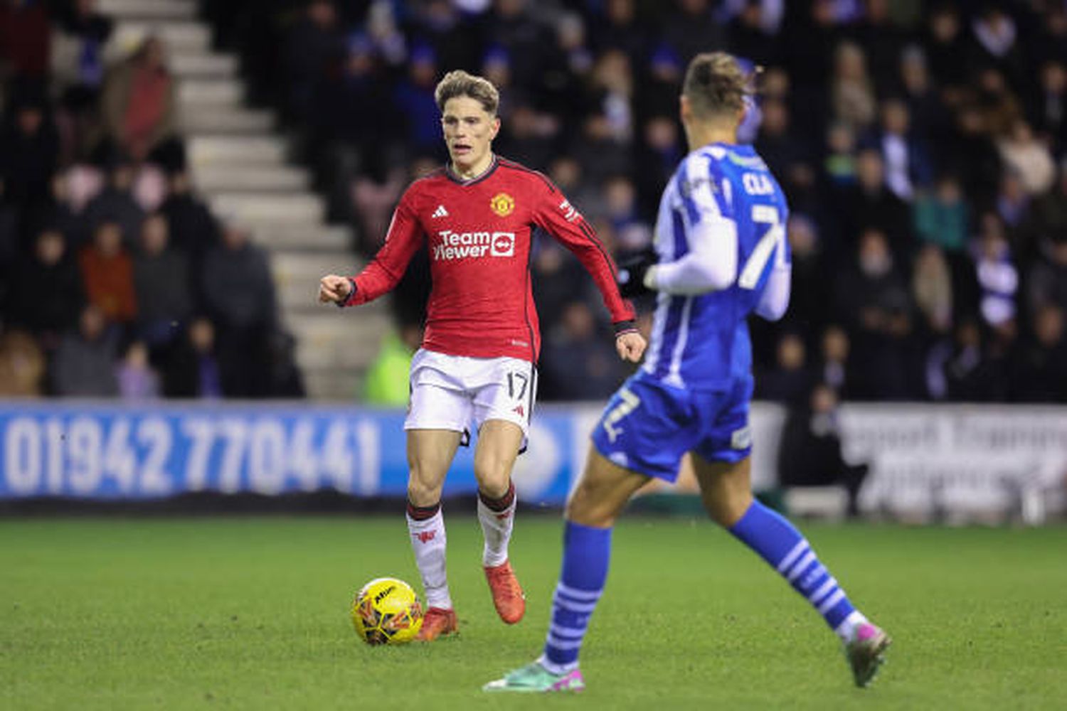 Garnacho fue titular en Manchester United.