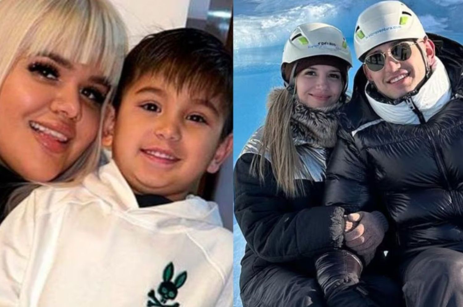 More Rial con su hijo - Facundo con Camila