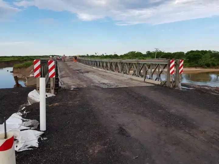 Quedó habilitado el puente de la Ruta N° 1