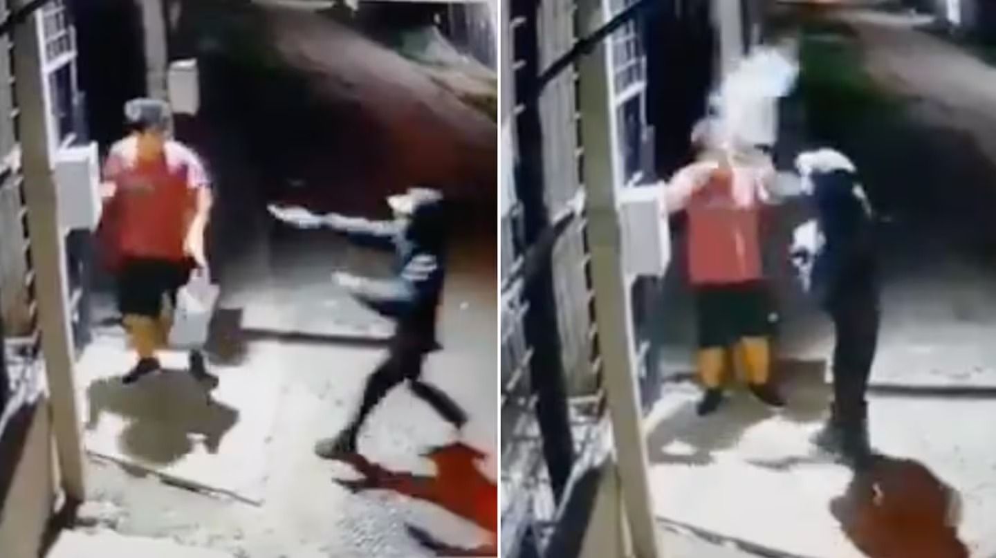 El delincuente le disparó en la cabeza.