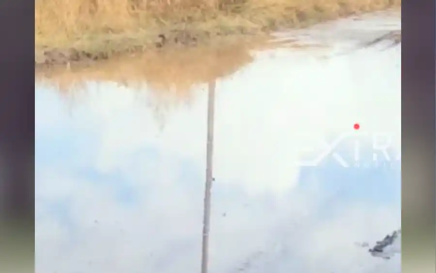 Los residuos cloacales en plena calle