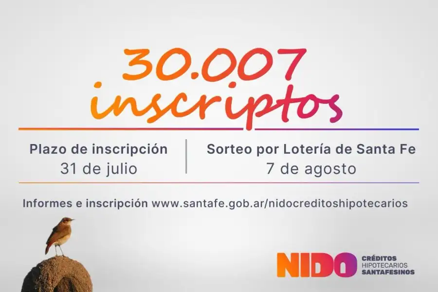El 31 de Julio vence la inscripción