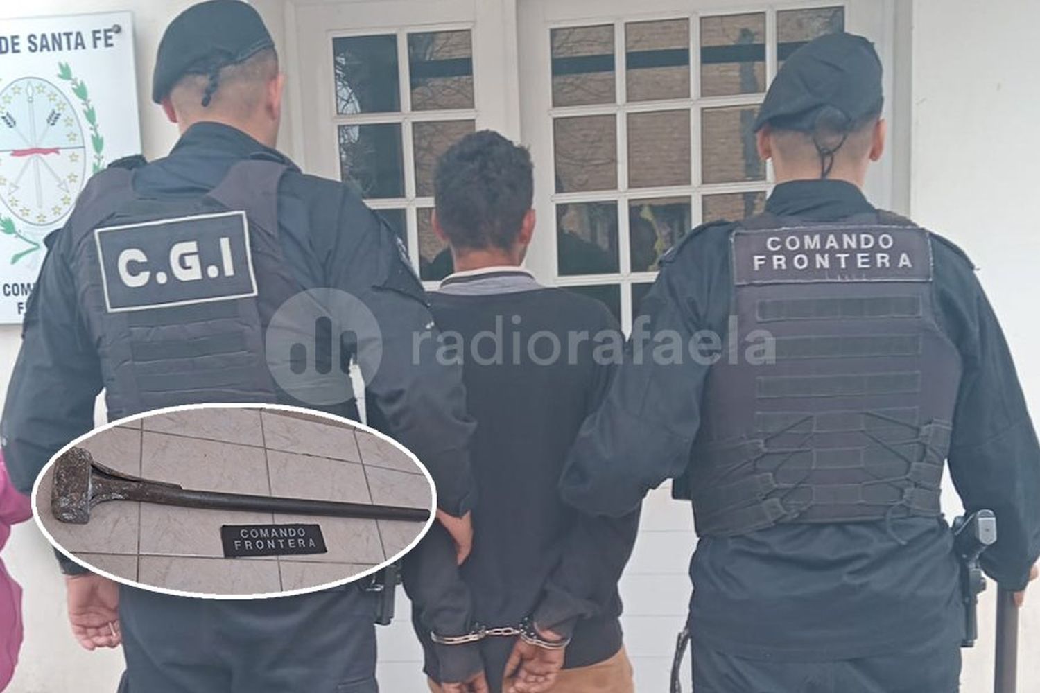 Vieron a un vecino paseando con una masa de boleo robada en los hombros: quedó detenido