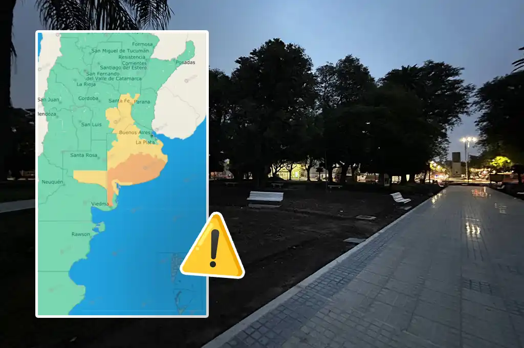 Alerta amarilla en Rafaela por tormentas fuertes: prevén lluvias intensas durante la mañana