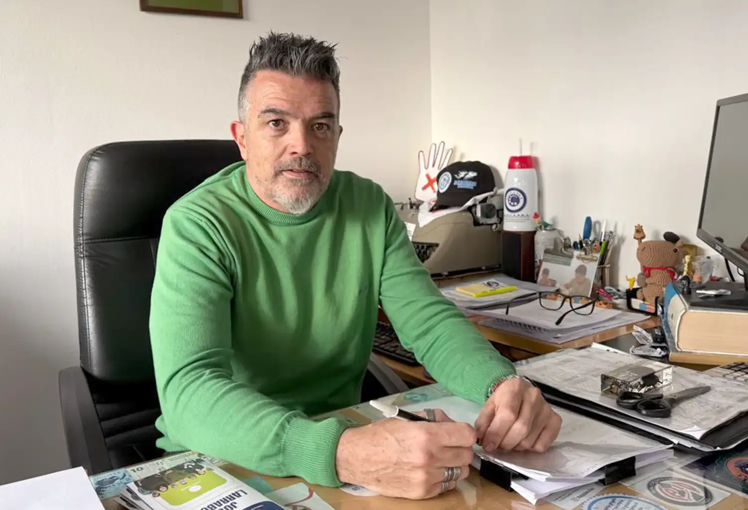 El secretario general del Sindicato Empleados de Comercio, José Larraburu.