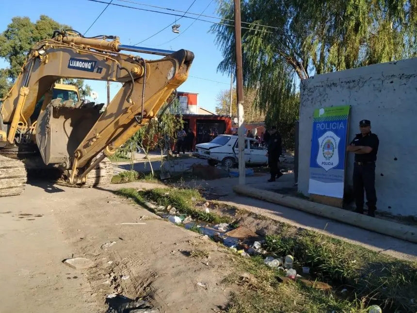 Derriban el búnker narco 114 en territorio bonaerense: estaba en La Plata