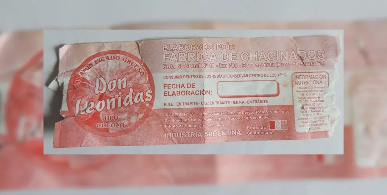 Desde ASSAL emitieron un alerta alimentaria por el salamín picado grueso Don Leónidas. Gentileza