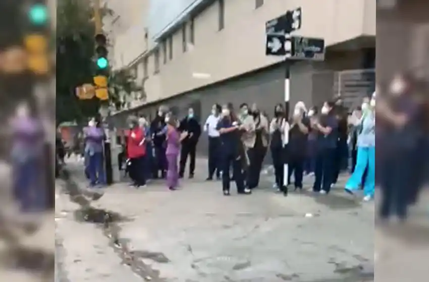 Protesta en salud: "Hay compañeros que no llegan a fin de mes"