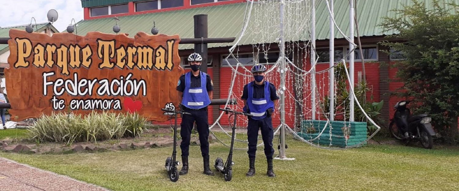 La Policía sumó monopatines eléctricos para las ciudades turísticas