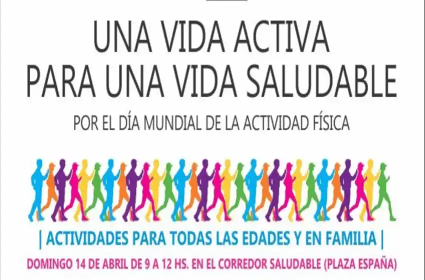 Realizarán una jornada recrativa por el Día de la Actividad Físcia