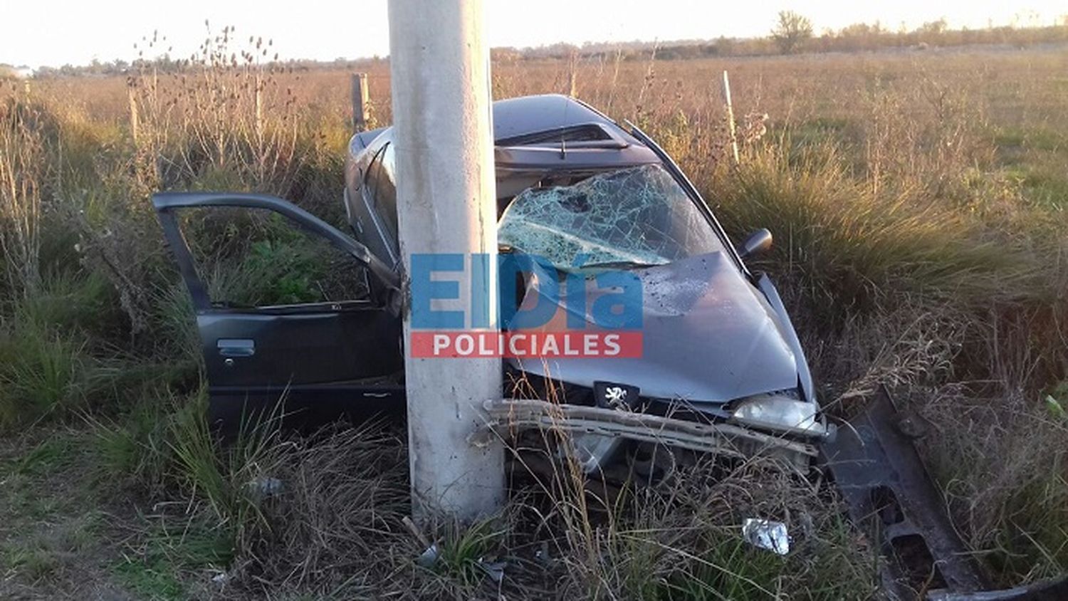 Choque dejó un hospitalizado y a Pueblo Belgrano sin luz