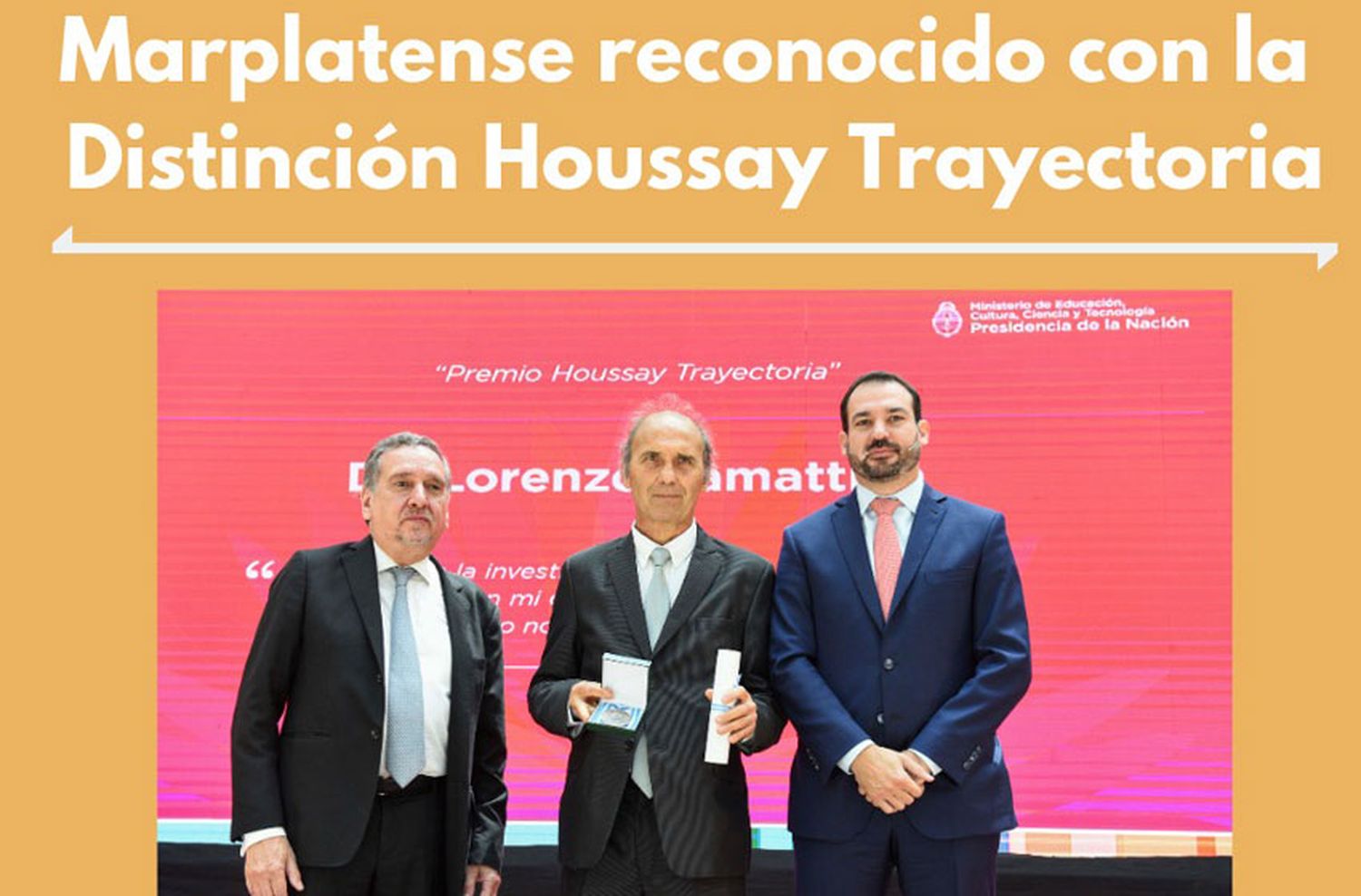 Reconocen a un investigador marplatense con la Distinción Houssay Trayectoria