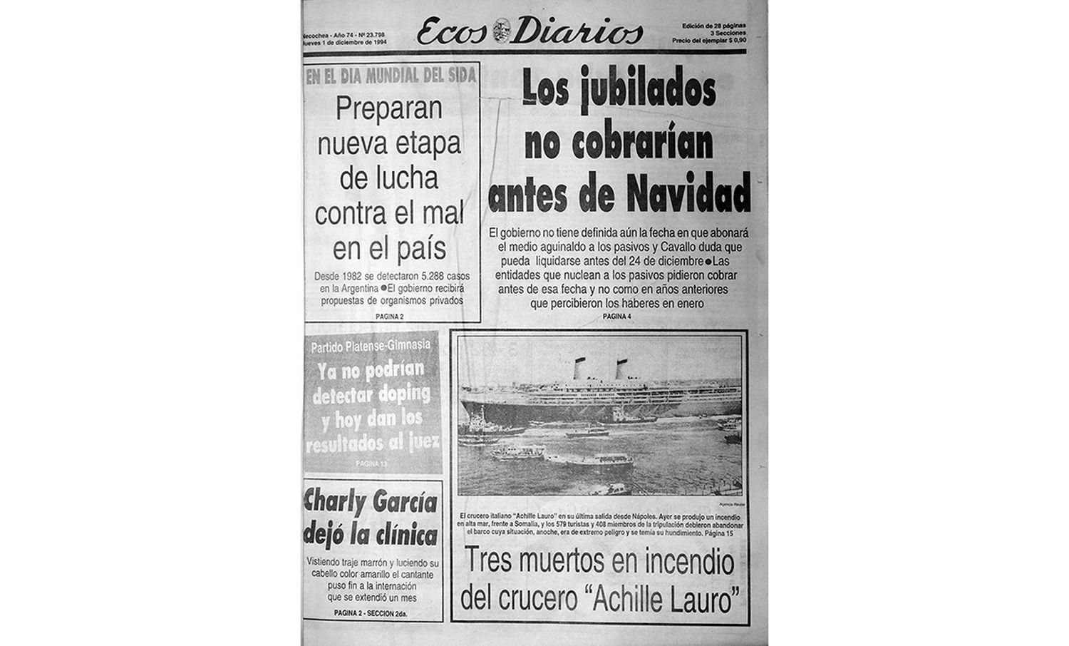 Jueves 1º de diciembre de 1994