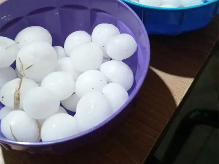 Cayó granizo en una localidad entrerriana y pronostican más inestabilidad
