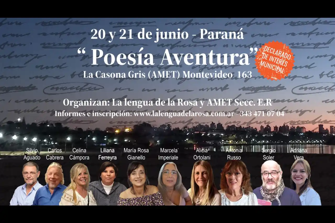 Paraná celebra la poesía con un homenaje a Marta Zamarripa en "Poesía Aventura"
