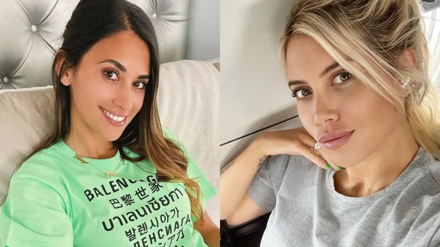 Por primera vez, Antonella Roccuzzo y Wanda Nara se mostraron juntas