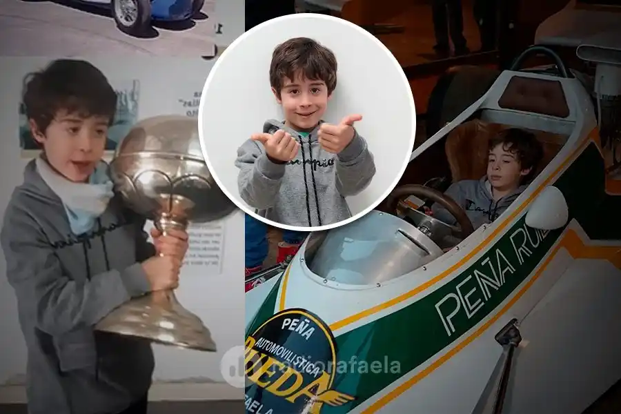 Conocé a Stefano, el “pequeño genio” que visitó Rafaela: "A mí siempre me gustaron los autos de competición”