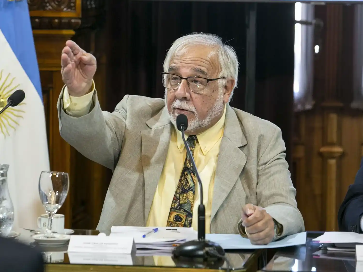 Juan Carlos Pagotto, presidente de la comisión de Acuerdos.