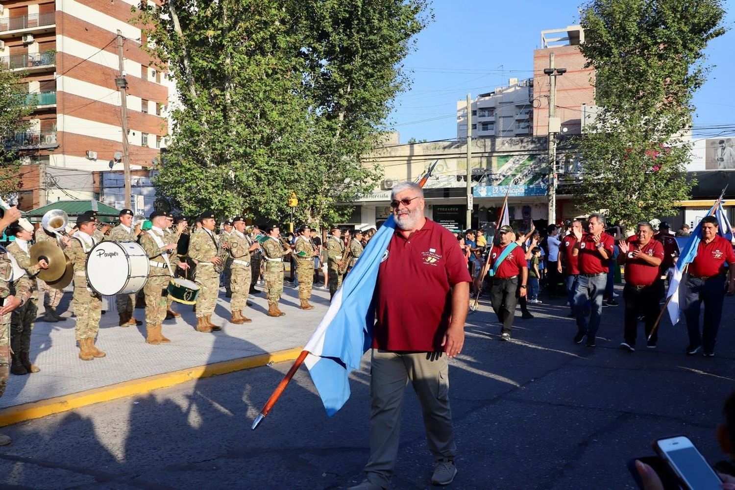 El desfile de los ex combatientes