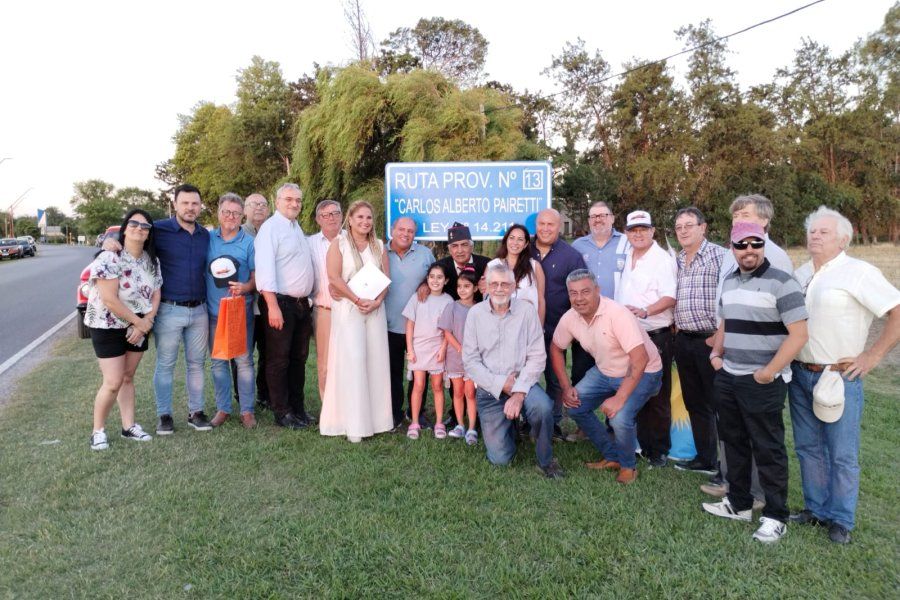 Ya es oficial: un tramo de la RP13 lleva el nombro del histórico "Carlos Alberto Pairetti"