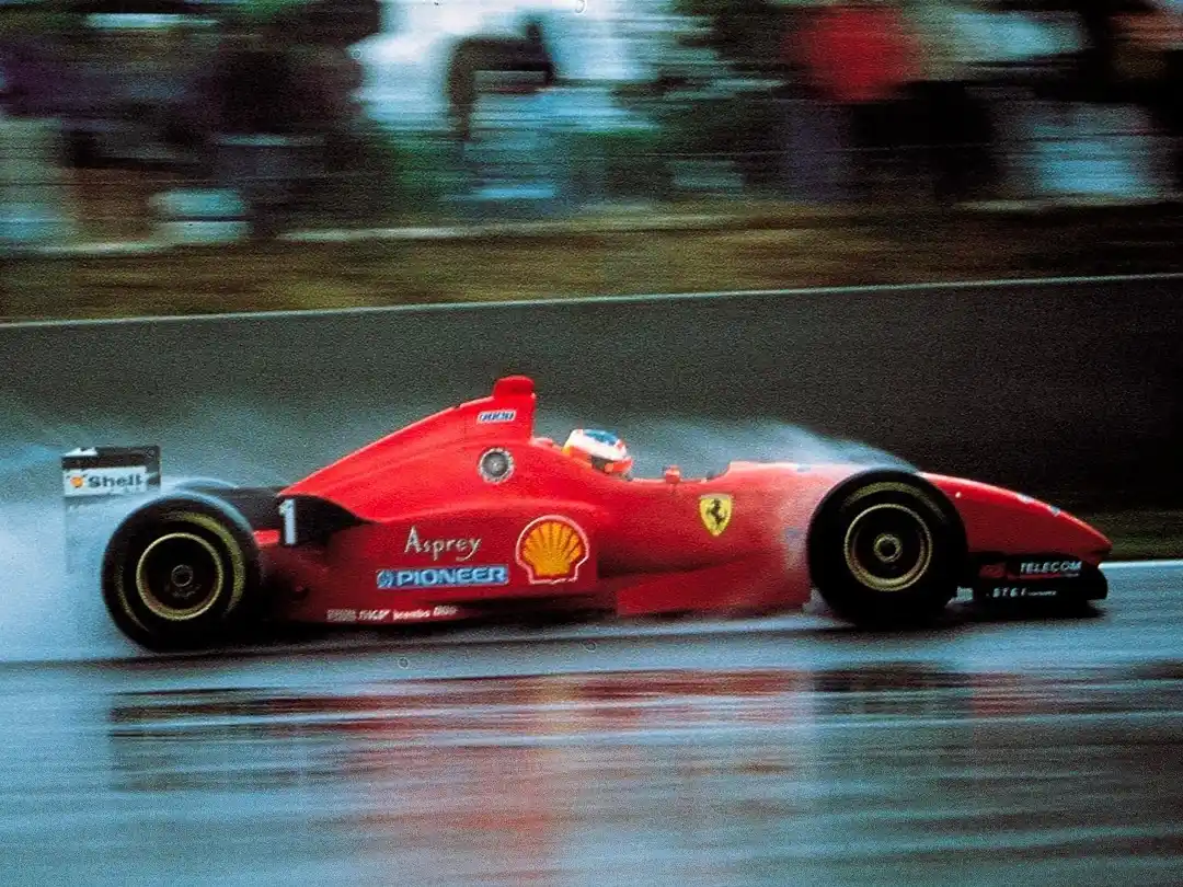 Una foto del recuerdo, cuando Schumacher competía