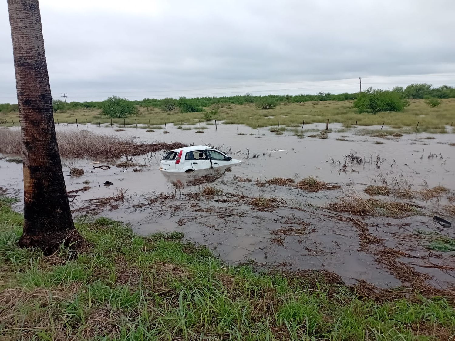 Cinco efectivos policiales de Rafaela despistaron y volcaron en Ruta 2