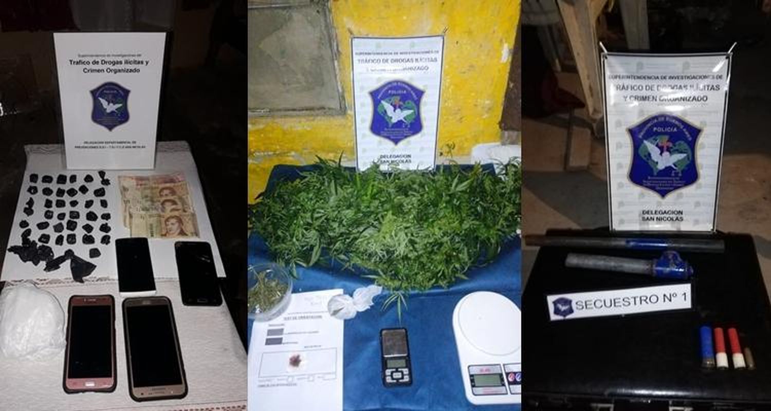 Denuncia anónima permitió la detención de dos hombres sospechados de vender drogas