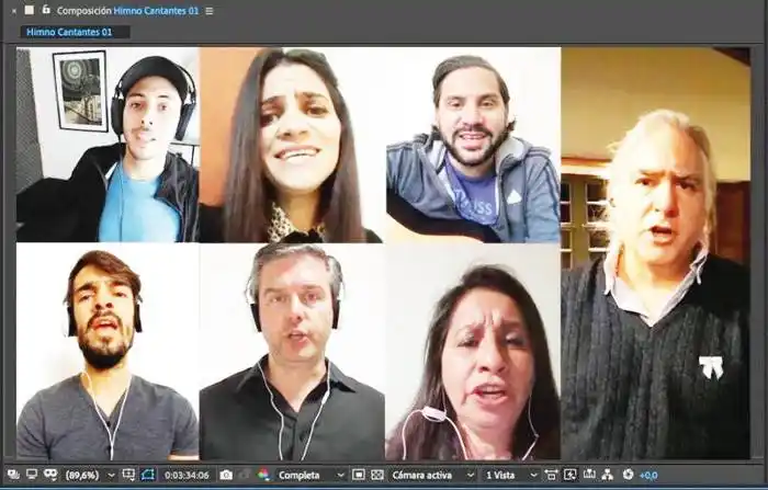 Músicos y  cantantes locales invitan a  entonar la canción patria �Spor  la unión y la esperanza⬝