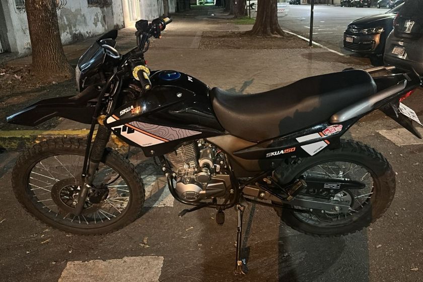 Moto llevada al corralón.