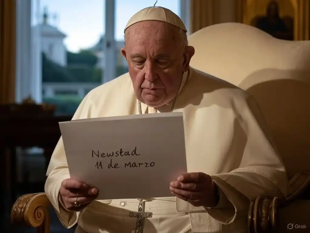 Santoral. Francisco, leyendo el Santoral del 11 de marzo.