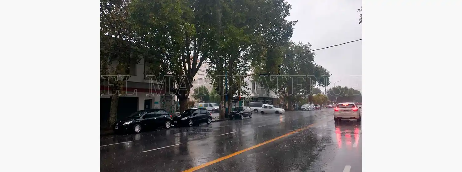 Miércoles de intensas lluvias y viento en Mar del Plata