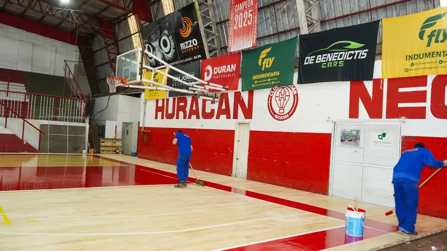 Avances. El gimnasio del “Globo” lucirá renovado