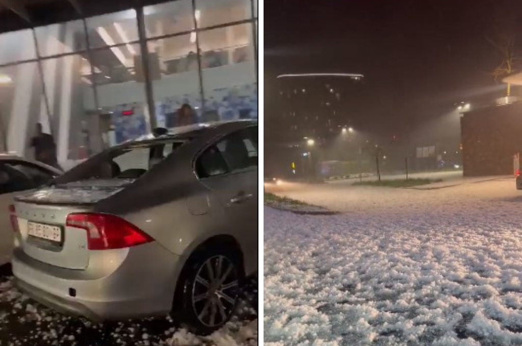 Violenta granizada en Sudáfrica