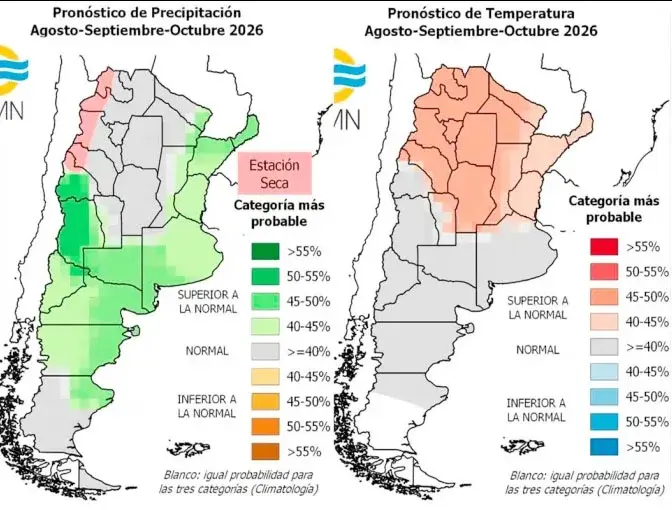 El Niño condicionará el fin del invierno: cómo serán las lluvias y temperaturas hasta octubre y cómo afecta a Entre Ríos