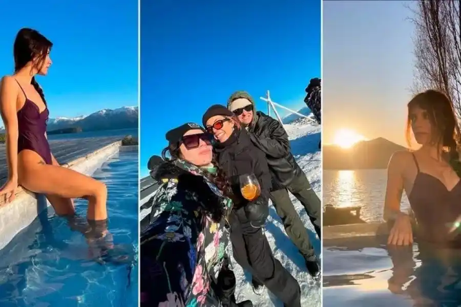 Las vacaciones de soltera de Gimena Accardi en Villa La Angostura: “A pura nieve y risas”