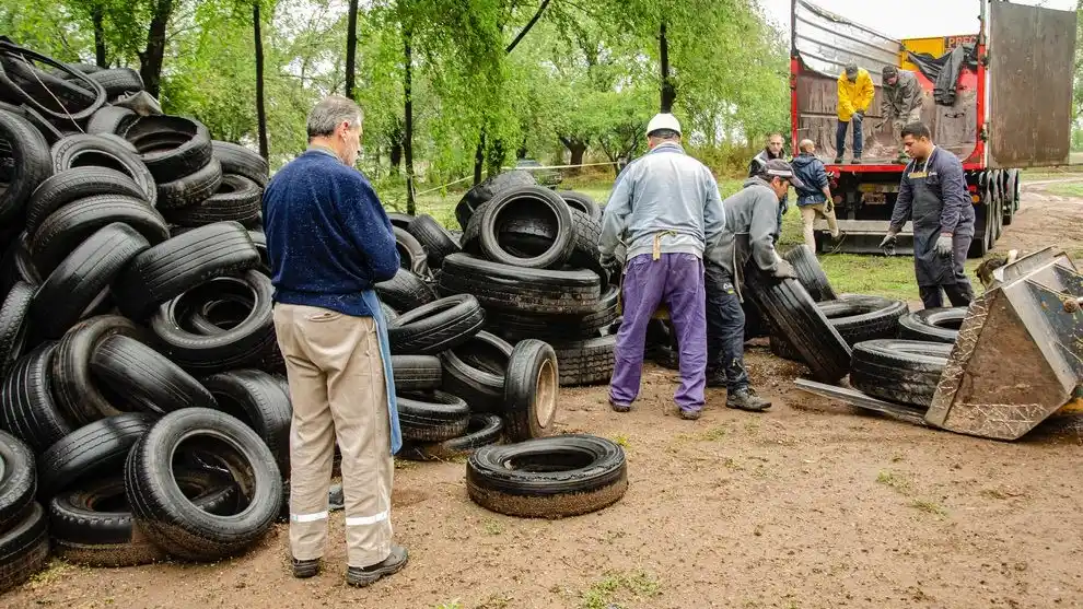 Economía Circular: más de 2.000 toneladas de neumáticos ya fueron retiradas en la provincia