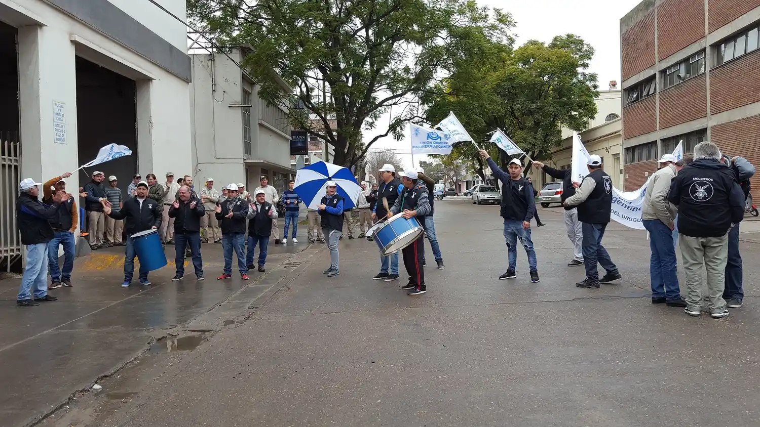 Protesta de molineros en reclamo de paritarias