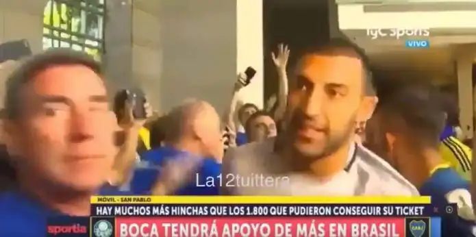 La previa de Palmeiras – Boca: Tévez y Wanchope, cantando con los hinchas