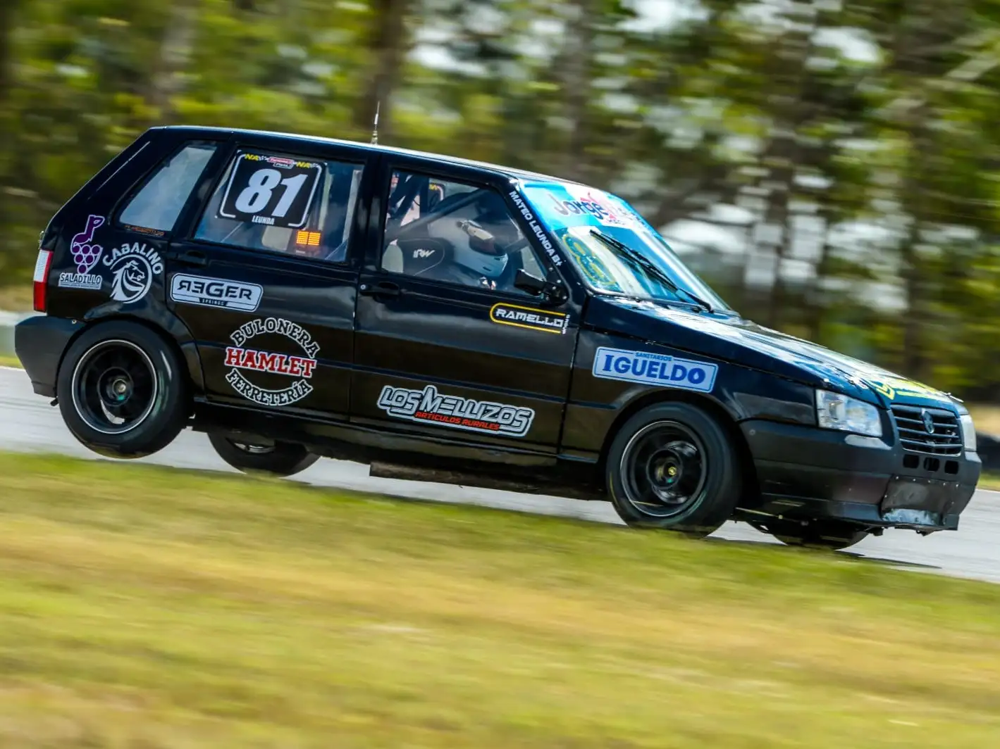 Leunda hizo su debut con el Fiat 1 del equipo Las Flores Motor Sport.