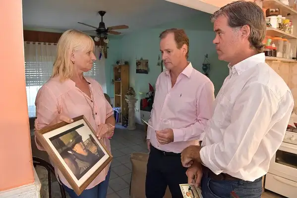 El Gobernador visitó a los familiares del soldado Carlos Mosto en Gualeguaychú