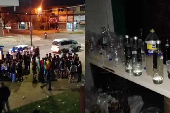 Desmantelaron una fiesta clandestina con más de 150 jóvenes en un galpón de zona sudoeste