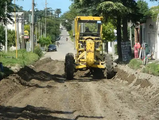 Tareas de mantenimiento de calles de la ciudad
