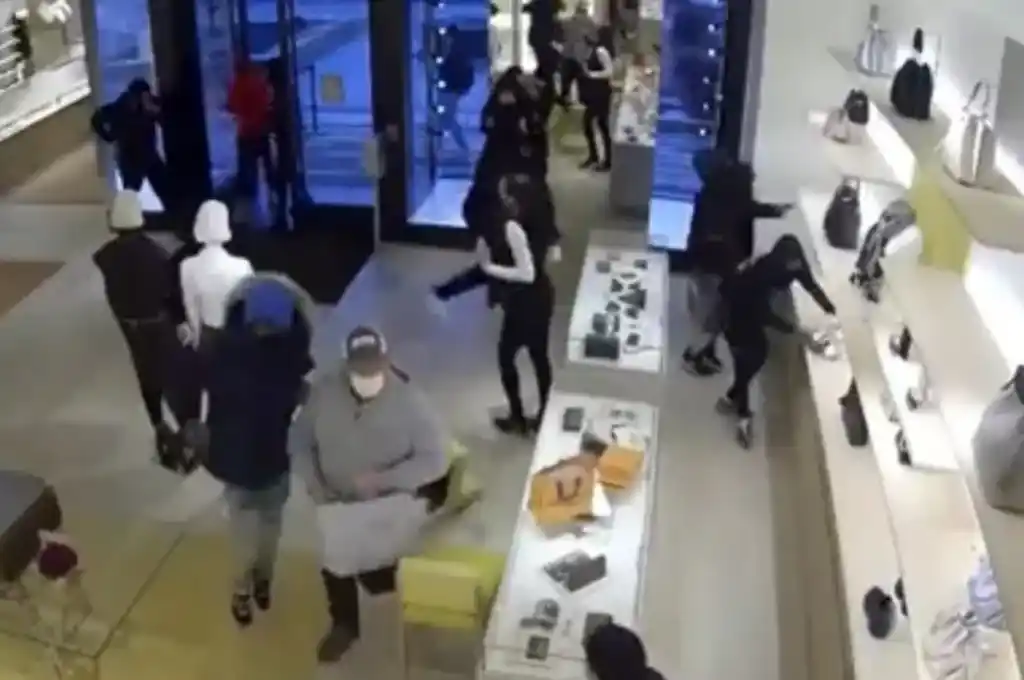 Catorce ladrones robaron productos Louis Vuitton valuados en 100 mil dólares