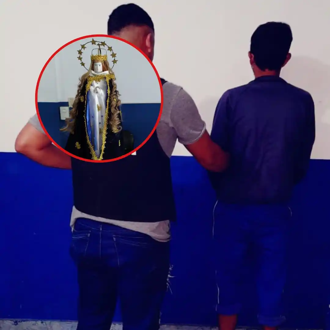 Robó la imagen de la Virgen de Caacupé y lo detuvieron en Clorinda