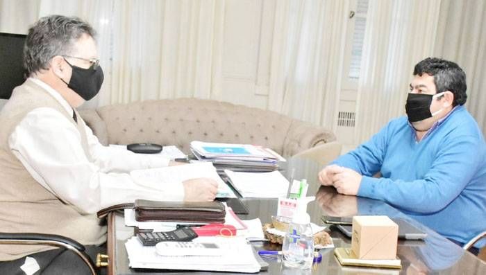 Francolini y Mendieta definen prioridades en la proyección de obras de saneamiento