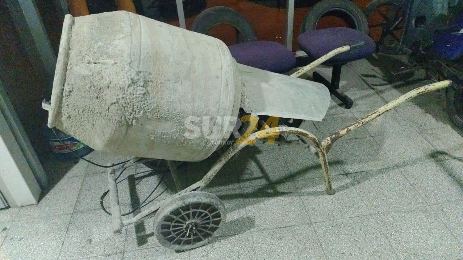 Venado Tuerto: la policía recuperó una hormigonera y detuvo una persona