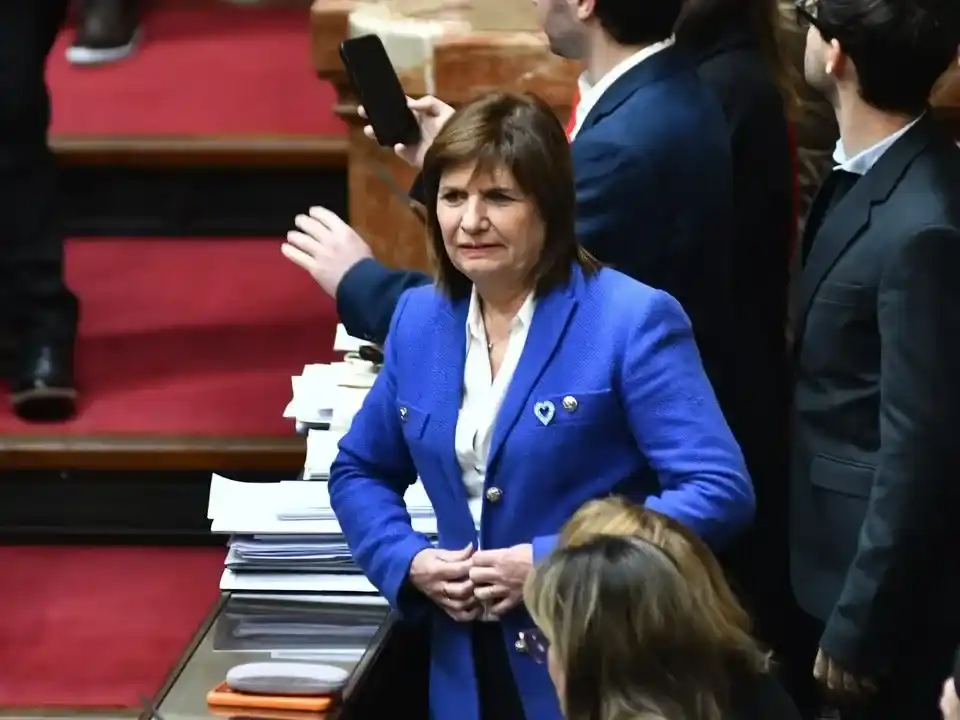 Patricia Bullrich, presidenta del bloque de senadores de La Libertad Avanza.