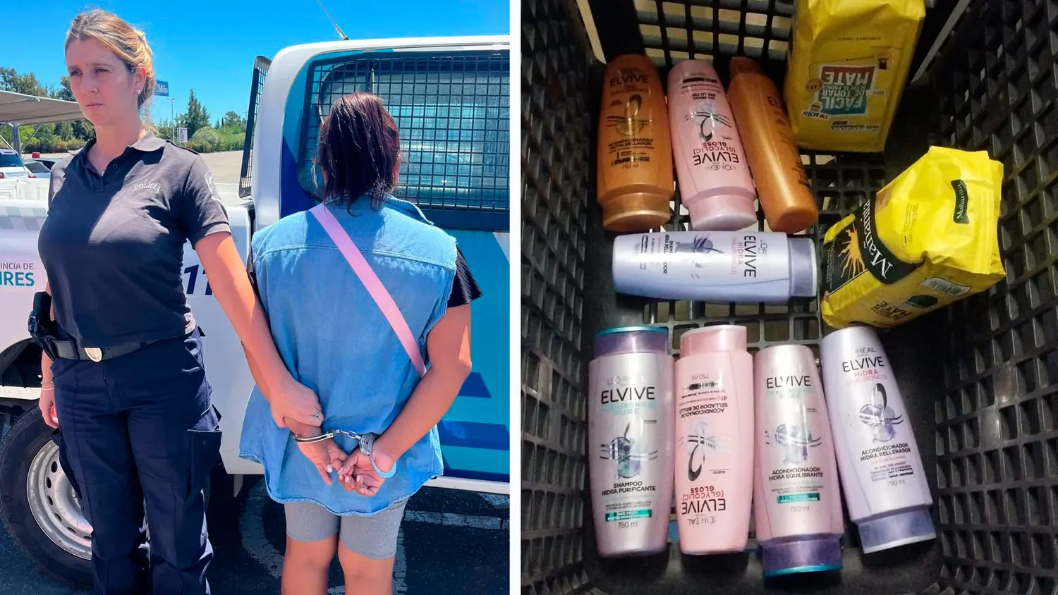 La mujer fue aprehendida bajo una causa caratulada como "Hurto".